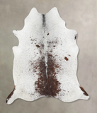 Salt and Pepper Brown Cowhide Rug #B13107