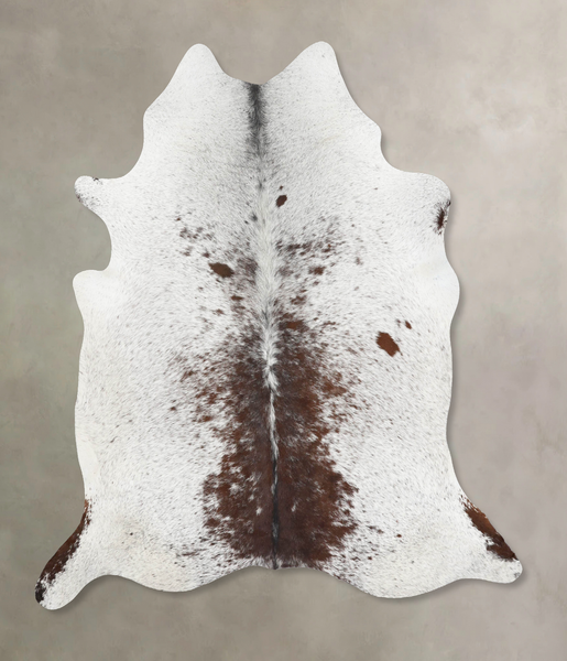 Salt and Pepper Brown Cowhide Rug #B13107