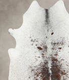 Salt and Pepper Brown Cowhide Rug #B13107