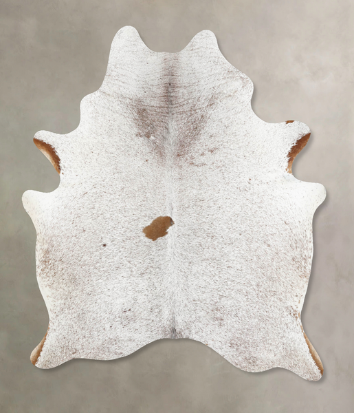 Salt and Pepper Brown Cowhide Rug #B13123