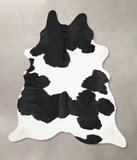 Black and White Cowhide Rug #B13159