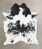 Black and White Cowhide Rug #B13163