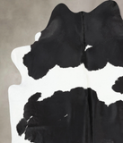 Black and White Cowhide Rug #B13180
