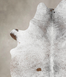 Salt and Pepper Black Cowhide Rug #B13197