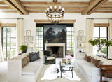 Salt and Pepper Black Cowhide Rug #B13229