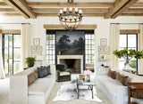 Salt and Pepper Black Cowhide Rug #B13231