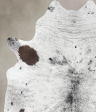 Salt and Pepper Black Cowhide Rug #B13232