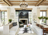 Salt and Pepper Black Cowhide Rug #B13233