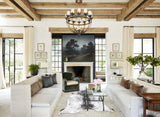 Salt and Pepper Black Cowhide Rug #B13235