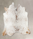 Salt and Pepper Brown Cowhide Rug #B13239