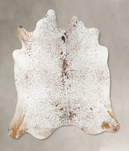 Salt and Pepper Brown Cowhide Rug #B13239