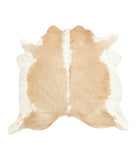 Beige and White Cowhide Rug #B1324HUDSN