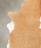 Beige and White Cowhide Rug #B1326