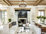 Salt and Pepper Black Cowhide Rug #B13293