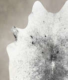 Salt and Pepper Black Cowhide Rug #B13294