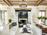 Salt and Pepper Black Cowhide Rug #B13297