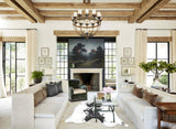 Salt and Pepper Black Cowhide Rug #B13301