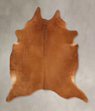 Solid Brown Cowhide Rug #B13303