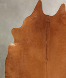 Solid Brown Cowhide Rug #B13303