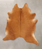 Solid Brown Cowhide Rug #B13305