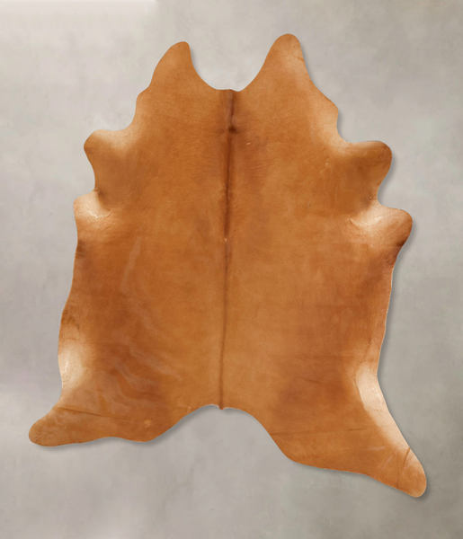 Solid Brown Cowhide Rug #B13305