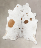 Salt and Pepper Brown Cowhide Rug #B13328