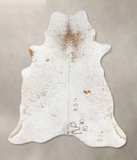 Salt and Pepper Brown Cowhide Rug #B13331