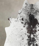 Salt and Pepper Black Cowhide Rug #B13352