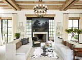 Salt and Pepper Black Cowhide Rug #B13352