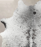 Salt and Pepper Black Cowhide Rug #B13353