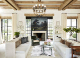 Salt and Pepper Black Cowhide Rug #B13353