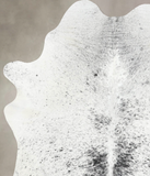 Salt and Pepper Black Cowhide Rug #B13357
