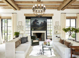 Salt and Pepper Black Cowhide Rug #B13357