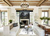 Salt and Pepper Black Cowhide Rug #B13360