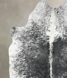 Salt and Pepper Black Cowhide Rug #B13367