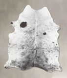 Salt and Pepper Black Cowhide Rug #B13390