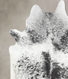 Salt and Pepper Black Cowhide Rug #B13391