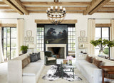 Salt and Pepper Black Cowhide Rug #B13404