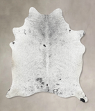 Salt and Pepper Black Cowhide Rug #B13406