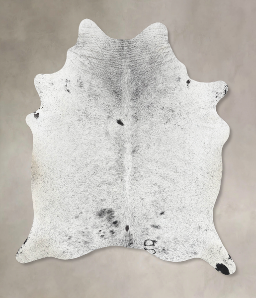 Salt and Pepper Black Cowhide Rug #B13406