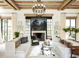 Salt and Pepper Black Cowhide Rug #B13422
