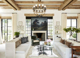 Salt and Pepper Black Cowhide Rug #B13425