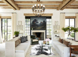 Salt and Pepper Black Cowhide Rug #B13435