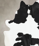 Black and White Cowhide Rug #B13459