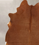 Solid Brown Cowhide Rug #B13472