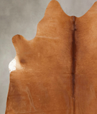 Solid Brown Cowhide Rug #B13504