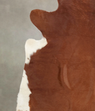 Solid Brown Cowhide Rug #B1351