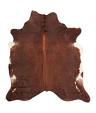 Solid Brown Cowhide Rug #B1352HUDSN