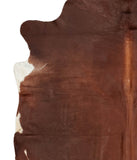 Solid Brown Cowhide Rug #B1352HUDSN
