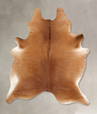 Solid Brown Cowhide Rug #B13528